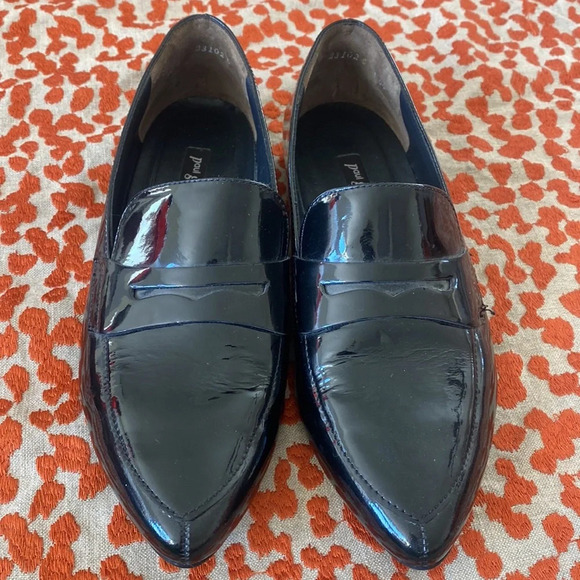 Black patent leather Paul green pointed loafers - Picture 2 of 6